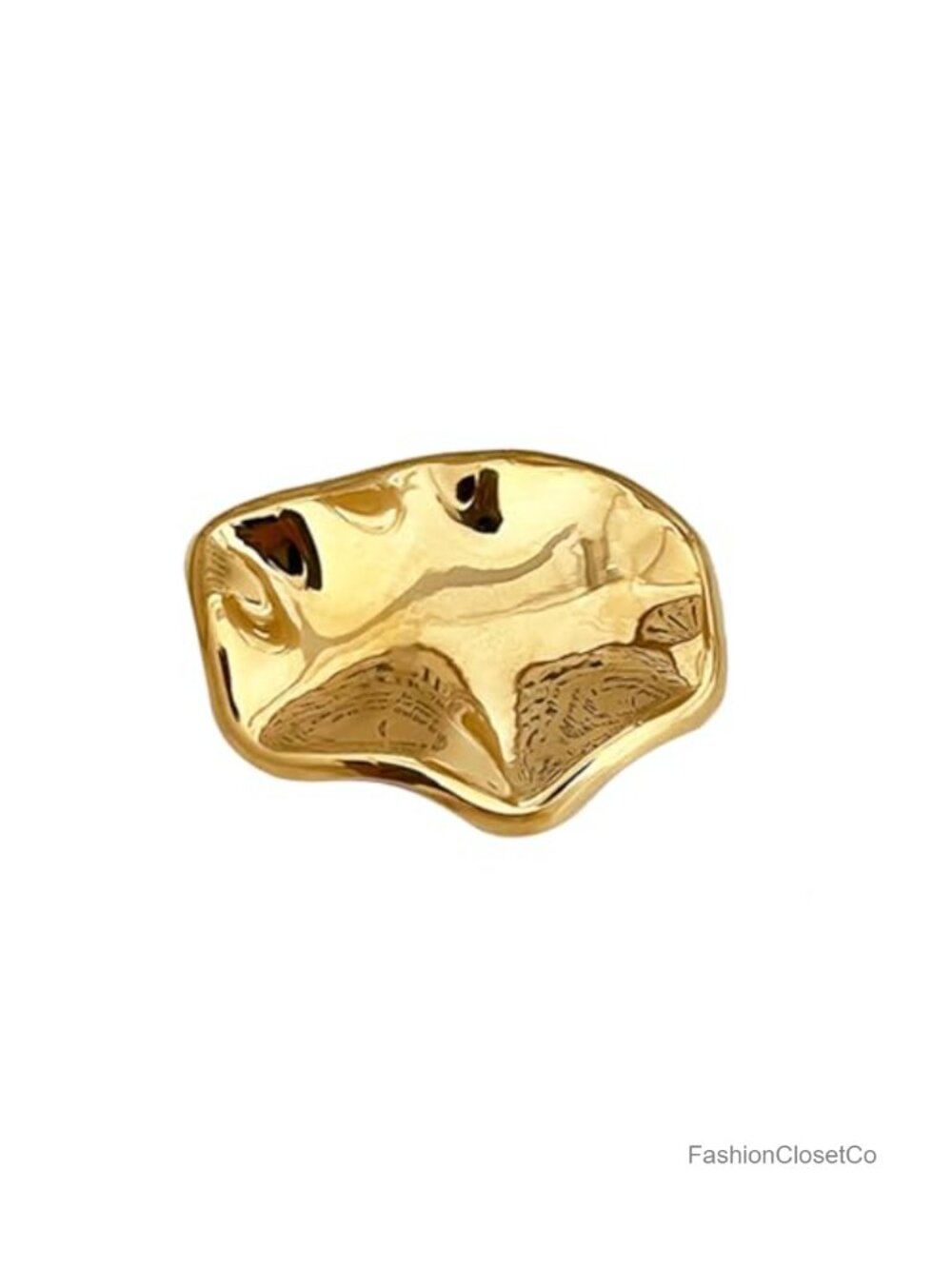 Vintage Geometric Metal Brooch Pin